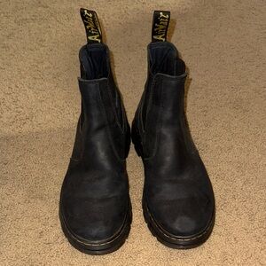 Dr. Martens Black Leather Ankle Boots
